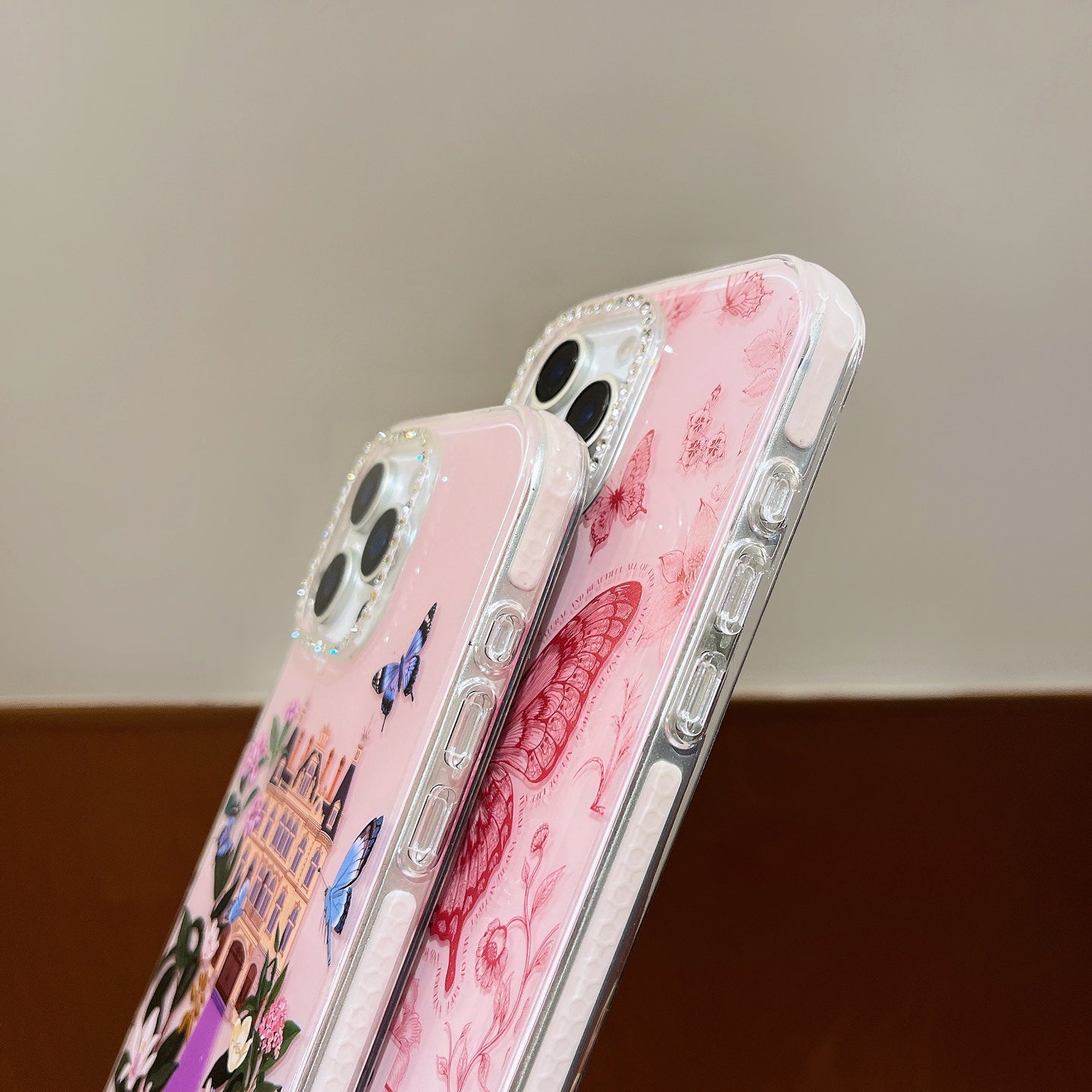 闪钻镜头✨Dior宫堡蝴蝶系列果冻壳🦋🌸🌺 高透加厚果冻亚克力,带防摔防震条