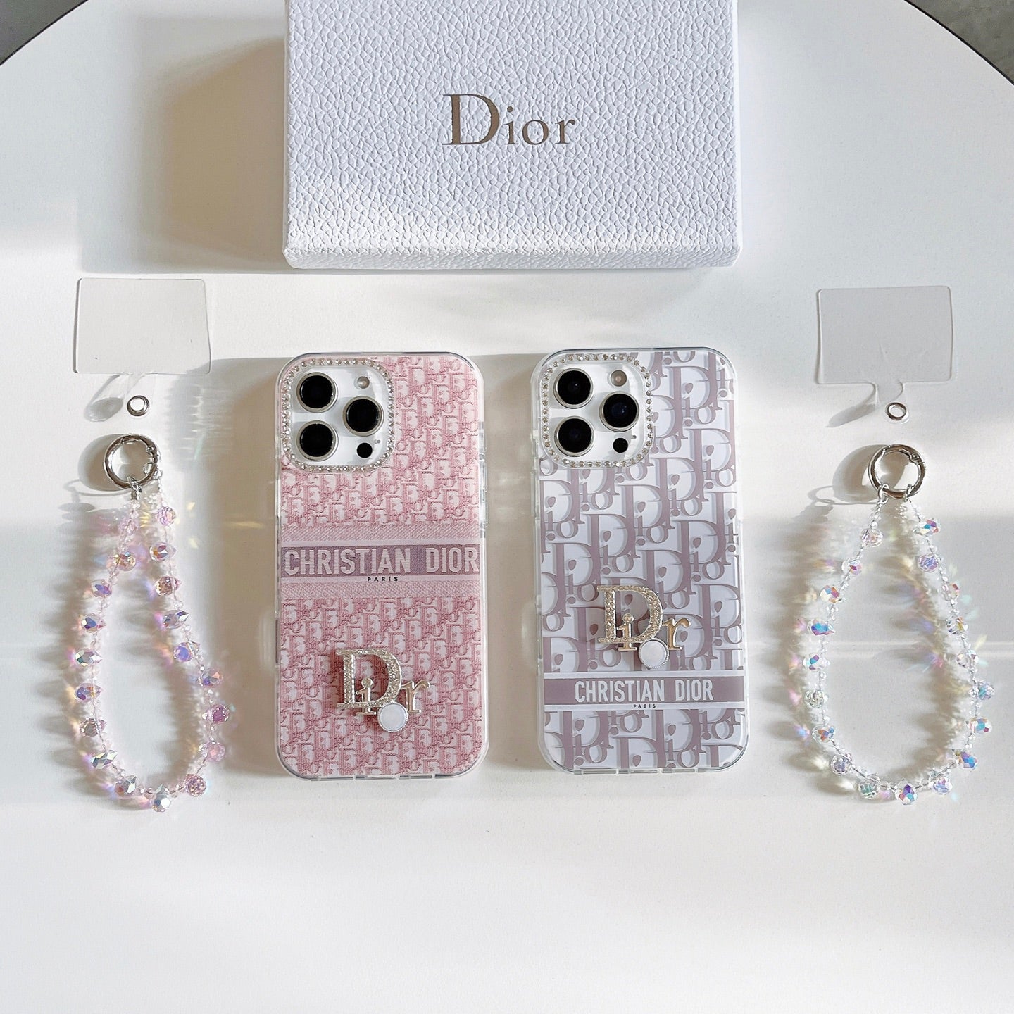 ✨✨ 詩家新品上架 ✨✨ 閃鑽鏡頭 ✨ Dior經典花紋系列果凍殼 🌸🌺 高透加厚果凍亞克力,帶防摔防震條 🔥🔥