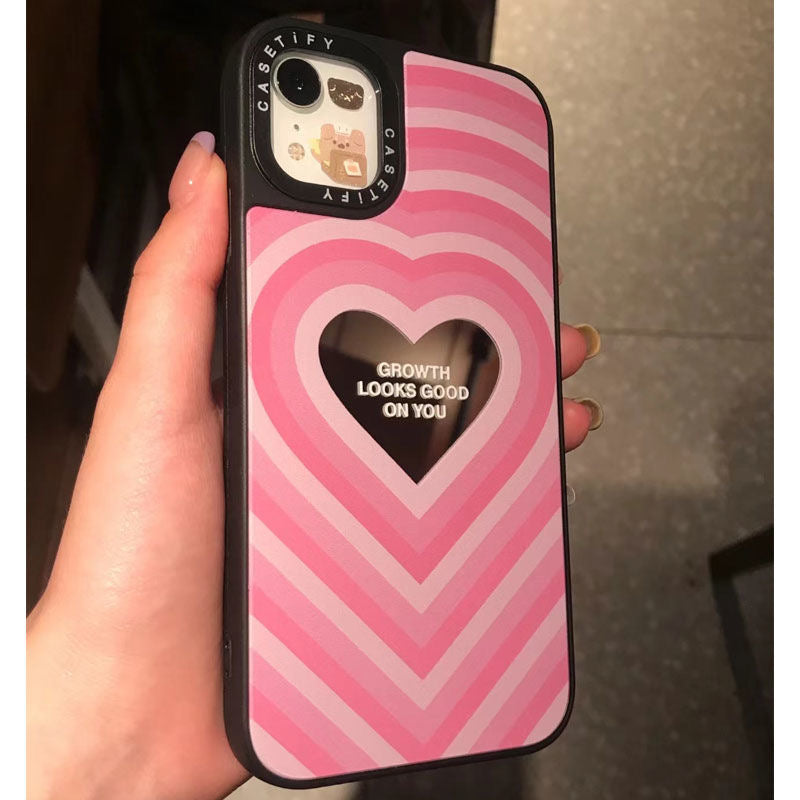 CASEGIRL藝員聯名同款大爱心適用於蘋果手機殼iPhone新款網紅防摔手機保護套