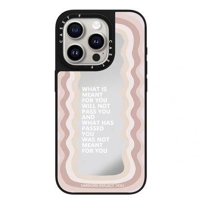 蘋果CASETi聯名勵志標語赵露思同款磁吸鏡面手機殼適用於iPhone13-16ProMax波浪14ProMaxs聯名個性12防摔保護套13硬殼15Pro