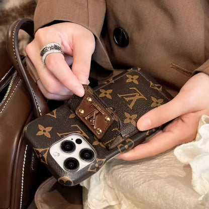 LuIconic LV Monogram帆布背卡座經典Gucci Ophidia GG皮革蘋果iPhone三星手機殼