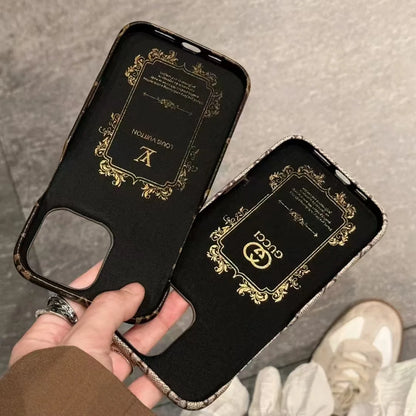 LuIconic LV Monogram帆布背卡座經典Gucci Ophidia GG皮革蘋果iPhone三星手機殼