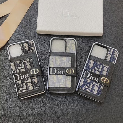 dior迪奥 左右翻卡包双色边壳 （型号7P-16PM,无13mini）