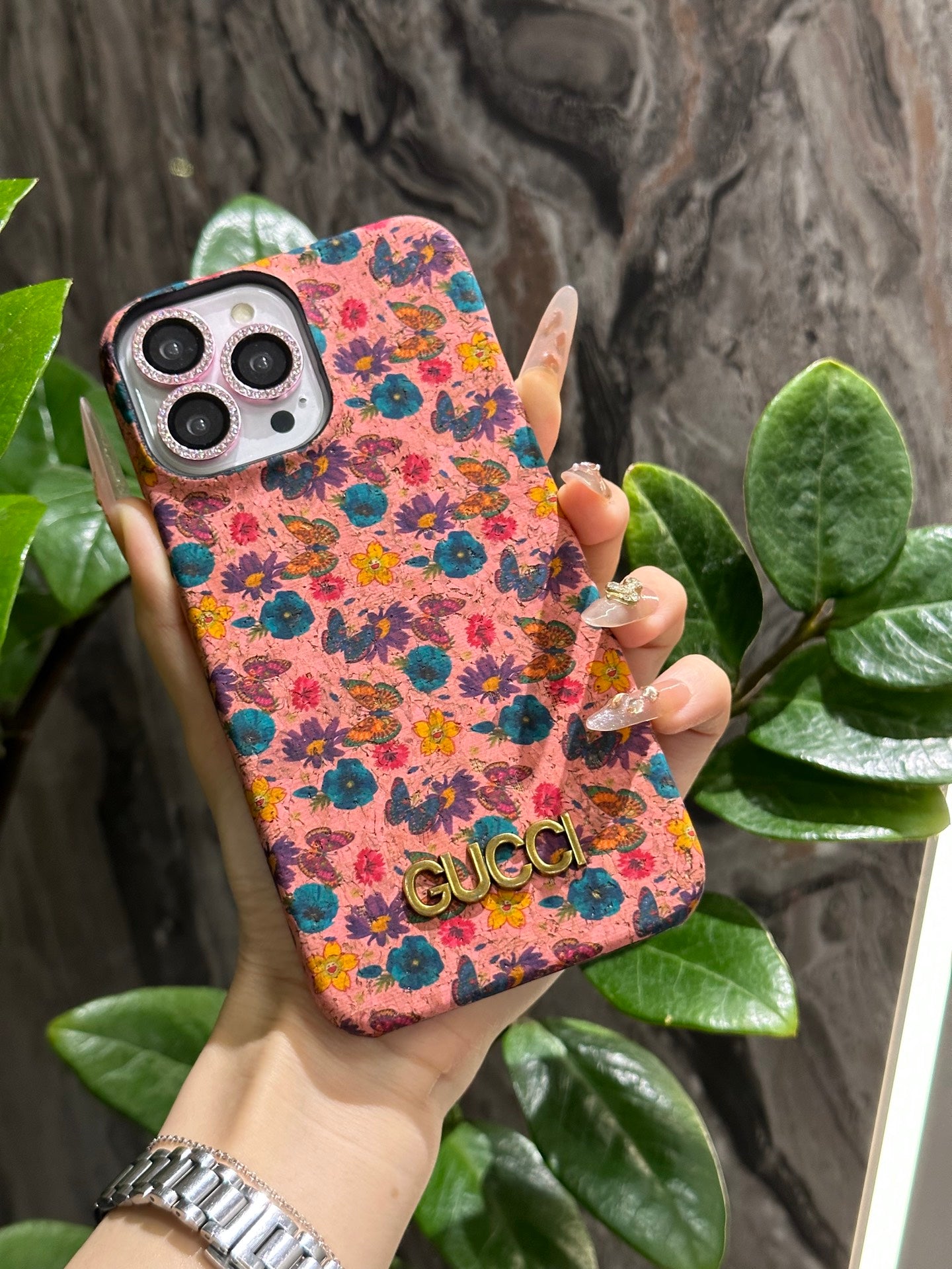 Gucci古驰 粉蝶花-花语原木系列🌼🌷🌺