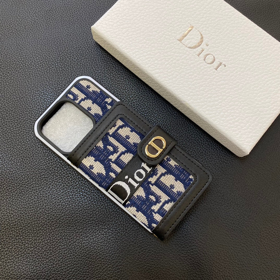 dior迪奥 左右翻卡包双色边壳 （型号7P-16PM,无13mini）