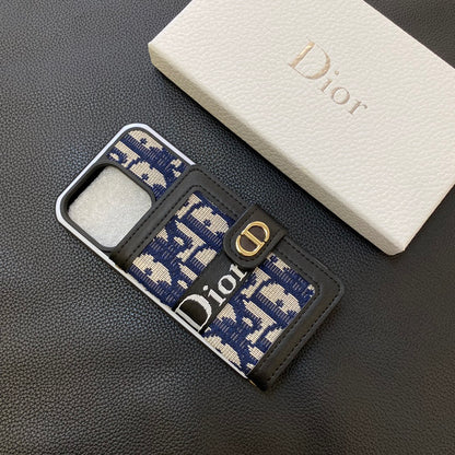 dior迪奥 左右翻卡包双色边壳 （型号7P-16PM,无13mini）