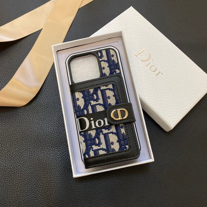 dior迪奥 左右翻卡包双色边壳 （型号7P-16PM,无13mini）